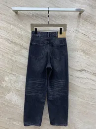 Jeans femminile 2024 primavera e estate arrivai alla moda tutti sciolti pantaloni rapa dritti di rapa per gatto processo di artiglio di gatto x249952