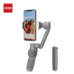 Głowy Zhiyun Oficjalne smartfony gładkie Q3 gimbal 3Axis elastyczny telefon stabilizator telefonu z lampką wypełniającą dla iPhone'a Xiaomi Samsung