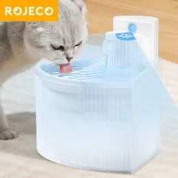 Rojeco Wireless Cat Water Fountain Automatic Sensor Drinking Fourtain for Cats Dog Drinker Pet Smart Water Discenserアクセサリー