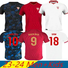 23 24Seville FC Sevillas soccer jerseys final L.OCAMPOS SUSO JONG Maillot GUDELJ K.REKIK TECATITO MUNIR RAFA men kids kit 2023 2024 football shirt boy sets home away 3rd