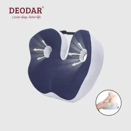 Cushion Deodar Comfort Memória de espuma de escritório cadeira de cadeira de assento alívio da dor de almofada para coccyx hemorróida onda de tailagem sciatica Pelvic feridas