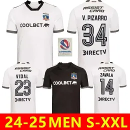 2024 2025 Colo-Colo Soccer Jerseys Vidal Gil Zavala Palacios Falcon Opazo Parra Pavez V.Pizarro D.Pizarro 24 25 Home Away Football Shirt