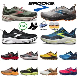 AAA+ Quality Brooks Running Shoes Brook Cascadia 16 Herr Trainers Designer Shoes Triple Black White Dhgate Launch 9 Hyperion Tempo Sports Men Women Sneakers Storlek 45