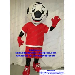 Costumi della mascotte Calcio Calcio Piede Pallone Costume della mascotte Personaggio dei cartoni animati per adulti Vestito Completo Esilarante Divertente Affetto Espressione Zx1424