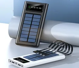 3 와이어 출력 및 1 와이어 입력 휴대폰 휴대용 충전기 태양 광 뱅크 8420127을 갖춘 파워 뱅크 울트라틴