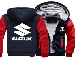 2018 Autumn Winter Suzuki Hoodie Sweatshirt Advertising Jacket Thickening Coats Zipper Fleece Funny Jacket Sweatshirt7382903