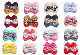 3PcsSet Newborn Baby Big Bow Headbands with Card Printing Hair Band For Girls Headwrap Accessories9061630