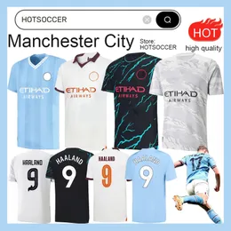 23 24 Jerseys de futebol Haaland de Bruyne Phillips Mans Cidades Grealish Ferran Mahrez Foden Bernardo João Cancelo Z Rodrigo Camisa de Futebol Homens Conjuntos Uniformes