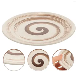 Set di stoviglie Piatti porta cucchiaio Vassoio da esposizione per ristorante Piatto per snack per la casa Contenitore con motivo a spirale per frutta