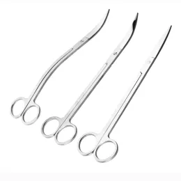 Tools Aquarium Stainless Steel Scissors Straight Curved Wave Scissor Aquatic Fish Tank Saltwater Freshwater Planted Cleaning Tools