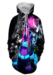 Men039S Bluzy Bluzy League of Legends 3D Printing Bluza Women039s Kurtka Pullover Fashion Akali Hip Hop Bluza 9779490