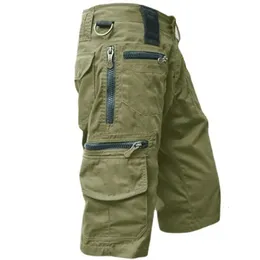 Homens de carga militar de carga militar Exército Tactical Tactics Shorts Men algodão Loose Work Casual calças curtas PLUS TAMANHO 5XL 240408