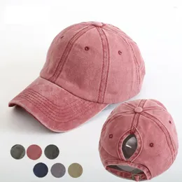 Boll Caps Girl Hat Retro Fashion Ladies Outdoor Sports Sunscreen Tennis Cap Baseball Tie Hair Clothing Accessories