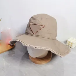 Designer Wide Brim Hats Women Summer Solid Bucket Hats for Women Beach Street Caps