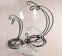 Iron Stand Rack Ornament Display Stand Hanging Glass Globe Air Plant Terrarium Witch Ball Holder Wedding Party Home Decor KKB28449015045