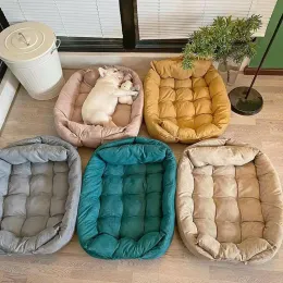 الحصير 2023 PET Dog Sofa Bed Bed Kennel Mat Soft Puppy Cat House Warm Pet Sofa Cat Supplies Charge Winter Multifunctional 3 in 1