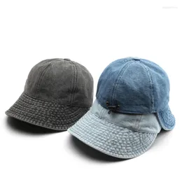 Berets Cotton Washed Old Denim Jeans Fisherman Cap Sombrero Pescador Hombre Basin Backet Chapeau De Soleil Pour Enfants Bucket Sun Hat