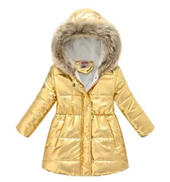 Down Coat Winter Children039s Giyim Ceket Erkek ve Kız Ceketler Düz Renk Parlak Spor Sıcak Kapüşonlu Midgh7358873