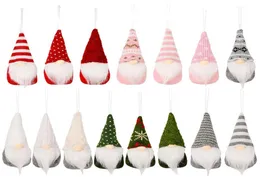 Decorações de brinquedo de Natal de malha pequenos pingentes árvore de Natal boneca muitos estilos anão goblin boneca ornament5593880