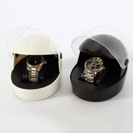 New innovative helmet shaped high-quality watch box jewelry display box desk rack various color storage boxes 240314