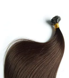 Gerade Keratinkapseln Human Fusion Hair Nail I Tip Maschinell hergestellte Remy Pre Bond Haarverlängerung 14quot26quot 50g 70g 100g 101589426