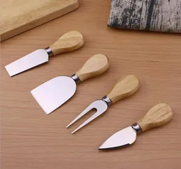 Käsewerkzeuge, Käsemesser, Brett-Set, Eichengriff, Buttergabel, Streuer, Messer-Set, Küche, Kochen, nützliches Zubehör, 4-teiliges Set9556810