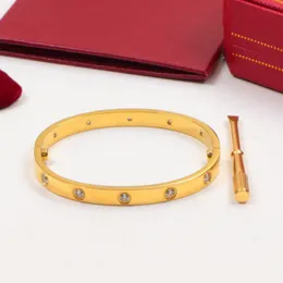 Nowy projektant bransoletki dla kobiet mężczyzn Bankle Rose Silver Classic Bracelets Bracelets Srebrny śrubokręta