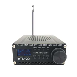 Controle residencial inteligente montado ATS-20 SI4732 Receptor de rádio de todas as bandas FM AM (MW SW) SSB (LSB USB) com bateria de lítio e alto-falante de antena