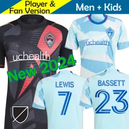 2023 2024 Colorado Soccer Jerseys Rapids FC Home Away Blue 3rd Goalkeeper GK Black Football Shirt 23 24 Men MLS Mor League LEWIS NAVARRO MIHAILOVIC FERNANDEZ