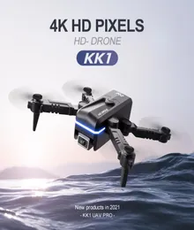 Global Drone 4K Double HD Camera Mini Mini مع WiFi FPV قابلة للطي قابلة للطي طائرات بدون طيار الطائرات بدون طيار للبطارية KK9938534