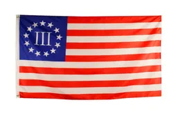 90x150 cm 3x5 fts us Nyberg Bandiera del tre per cento degli Stati Uniti Betsy Ross 1776 Intera fabbrica 5478327