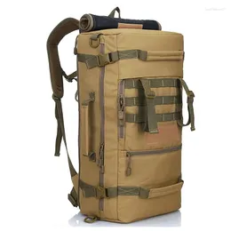 Mochila ao ar livre de alta qualidade 50l militar tático masculino acampamento trekking montanhismo mochilas homens caminhadas esportes saco viagem