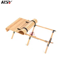 Furnishings Folding Outdoor Table Camping Wooden Egg Roll Table Picnic Desk Garden Party Portable Table Travel Hiking Outdoor Furniture