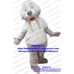 أزياء التميمة Walrus Elephant Sea Sea Ox Tox Mascot Costume Adult Cartoon Deplicipe Wearing Engle street ZX1458