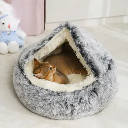Mats Dog Accessories New Dog Bed 따뜻한 플러시 반드름 고양이 침대 포시기 개를위한 보편적 편안한 고양이 개집 애완 동물 침대