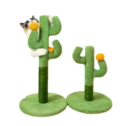 Tiragraffi Forniture per animali domestici Nuovi giocattoli per gatti Supporto per arrampicata per gatti Supporto per artigli per piante di cactus Supporto per artigli per gatti