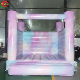 free door ship outdoor activities 4.5x4.5m (15x15ft) full PVC printing wedding ceremony inflatable bouncy castle air jumper bounce house