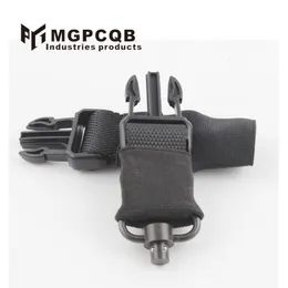 MGPCQB Tracolla tattica per fotocamera con cordino da missione a punto singolo e doppio in stile americano con tre interfacce con fibbia intercambiabili