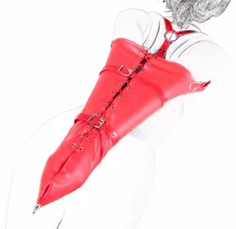 Female Sofe Pu Leather Over Shoulder Arm Binder Back Bondage Glove Sleeves Handcuff Restraint Strap Harness For Women Adult Sex Ga5914806