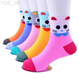 Kids Socks 5Pairs/Lot Cartoon Baby Socks autumn and winter Children Sock Breathable Cotton Kid Socks For Boys Girls Socks 1-12 Years YQ240314