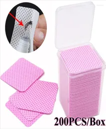 200pcs chusteczki papierowe bawełniane klej do rzęs wkładki do usuwania klejenia do usuwania ust zapobiegania botołom