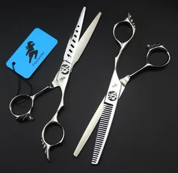 Barber Scissors 6quot 175cm 440C Professional Hair Scissors Salon Hairdressing Shears Hair Cutting Scissors Thinning Shears Sal8639782