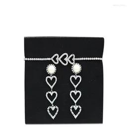 Halsband örhängen set madalena sarara cubic zirconia högkvalitativ drop-ship kvinnsmycken smycken alternativ hjärta hjärta stil