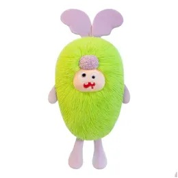 Fyllda plyschdjur 2024 Ny söt dopaminmonster morot P Toy Pillow Girl Slee Comfort Doll Big Wholesale Drop Delivery Toys Toys Otwlf