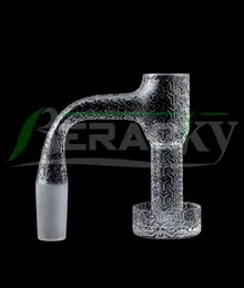 BERACKY SANDBLASTED FULL SVILD RÖKNING TERP Slurper Quartz Banger 20MMOD Helt svetsad sömlös avfasade kant Slurpers naglar för GLAS9562698