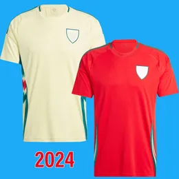 2024ウェールズレトロサッカージャージーギグスヒューズサンダースラッシュメルビルボーデンスピードビンテージクラシックサッカーシャツ1982 1994 1994 1995 1996 1998
