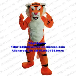 أزياء التميمة Orange Tiger Mascot Costume Adult Cartoon Suite Outfit Suit Open New Business Plan Plan Plan