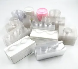 Hela Clearwhite Lash Trays Plastic Mink Lashes Holder Eyelash Tray For Eyelash Packaging Box Square Diamond Case9202263