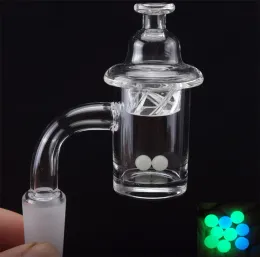 5 ملم سميكة الكوارتز banger 10mm 14mm 18mm مسطح أعلى الكوارتز الأظافر مع قبعة الكربوهيدرات الغزل و terp pearl ل bongs dab الحفارات zz