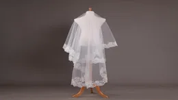 Accessori per cattedrale di velo da sposa in pizzo circa 3 M di lunghezza in voile Mariage in cotone economici Veli da sposa semplici in velo7652300